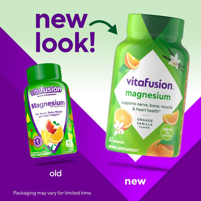 vitafusion Magnesium Gummy Supplement, Bring calm to your vitamin routine, Tropical Citrus Flavor, 60 Gummies VitafusionBuy Supplements Australia