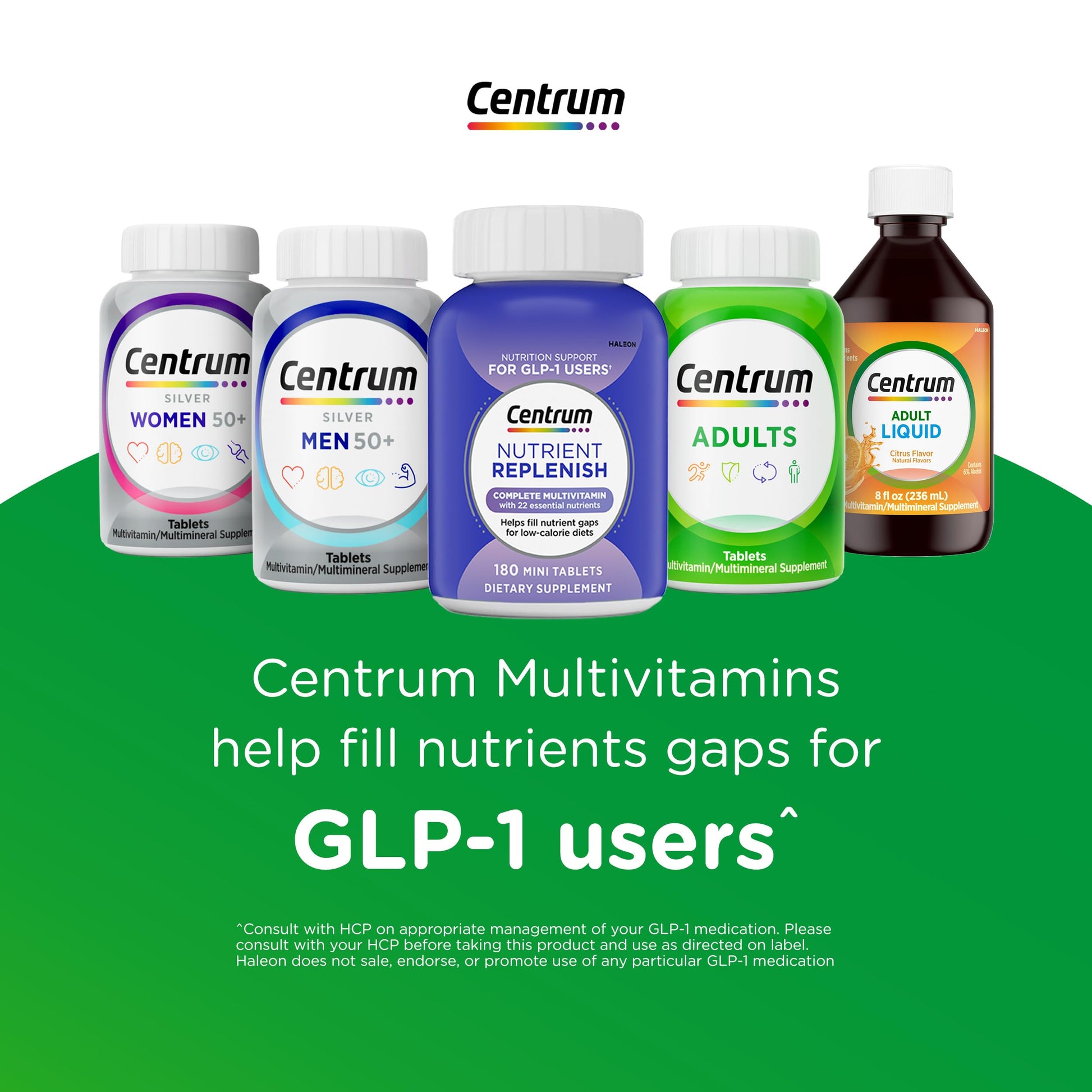 Centrum Minis Silver Multivitamin for Adults 50 Plus, Multimineral Supplement, Vitamin D3, B-Vitamins, Gluten Free, Non-GMO Ingredients CentrumBuy Supplements Australia