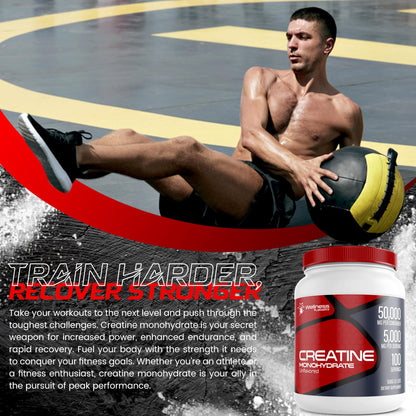 Creatine Monohydrate Powder - 5000mg Micronized for Muscle Growth, Enhanced WELLNESS LABSRXBuy Supplements Australia