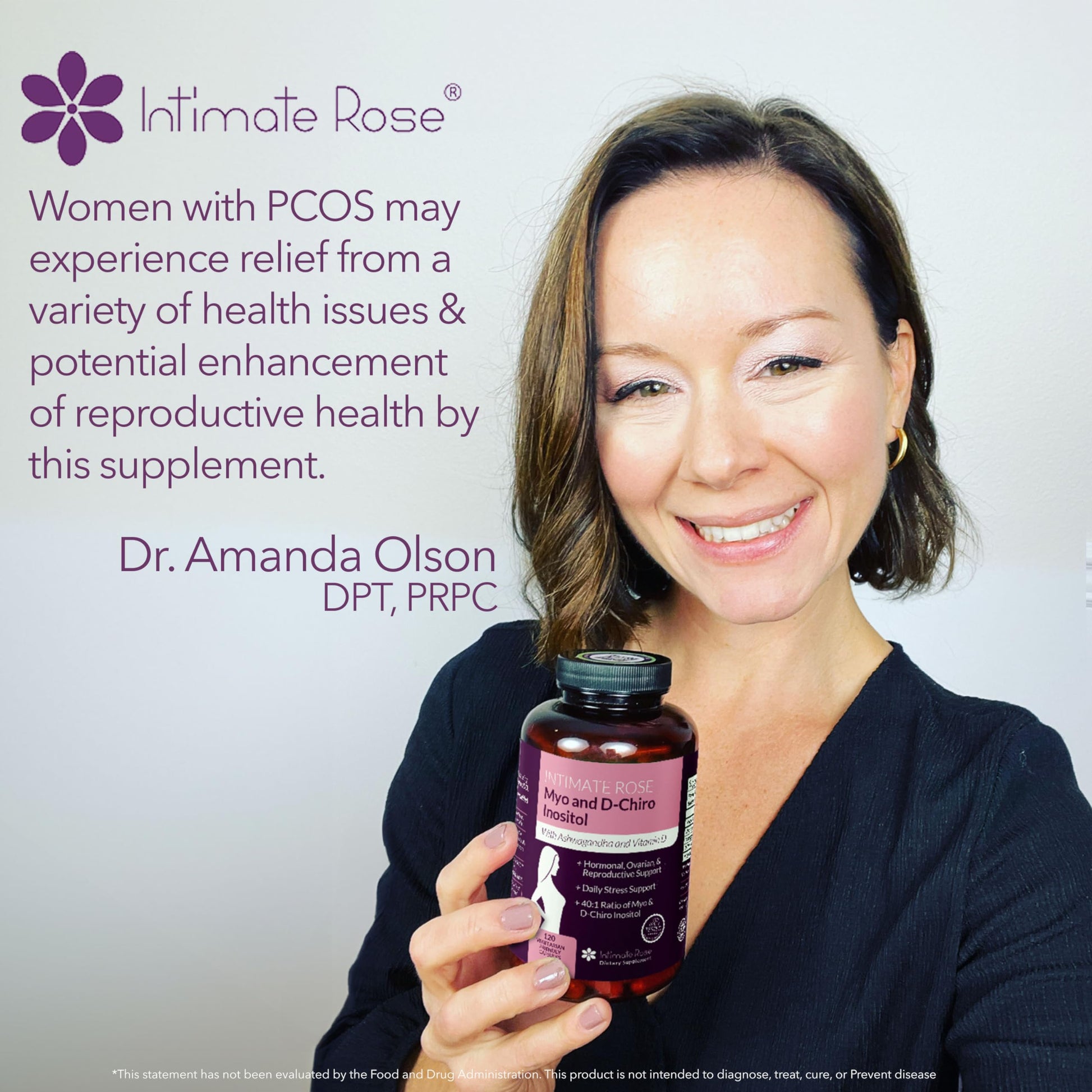 Myo-Inositol & D-Chiro Inositol 40:1 Blend + Vitamin D3 + Ashwagandha - Vegan Capsule Intimate RoseBuy Supplements Australia
