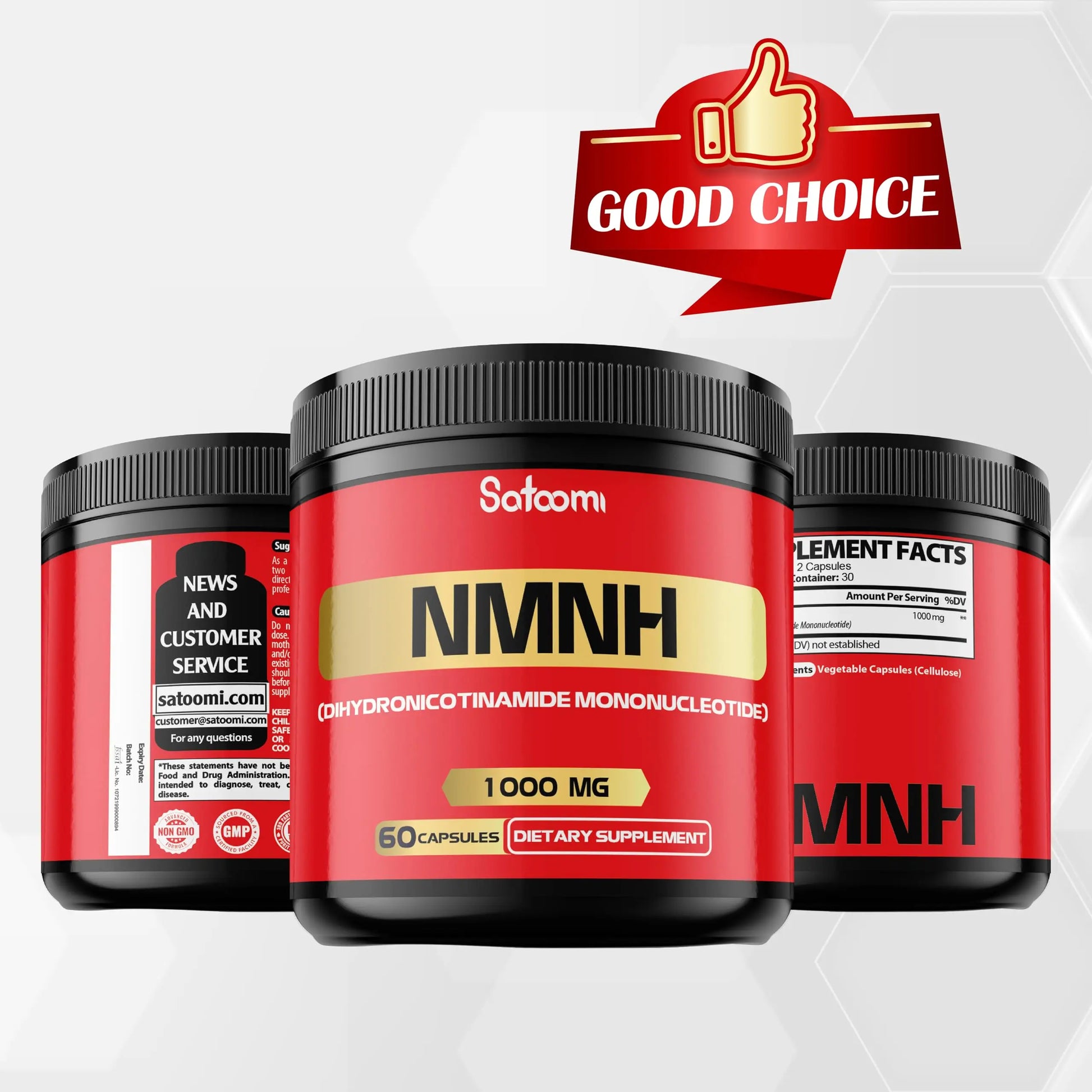 NMNH (Dihydronicotinamide Mononucleotide) -NMN Supplement Alternative - 1000mg per Serving NAD Supplement to Support NAD - 60 Capsules - 30 Days Supply SatoomiBuy Supplements Australia