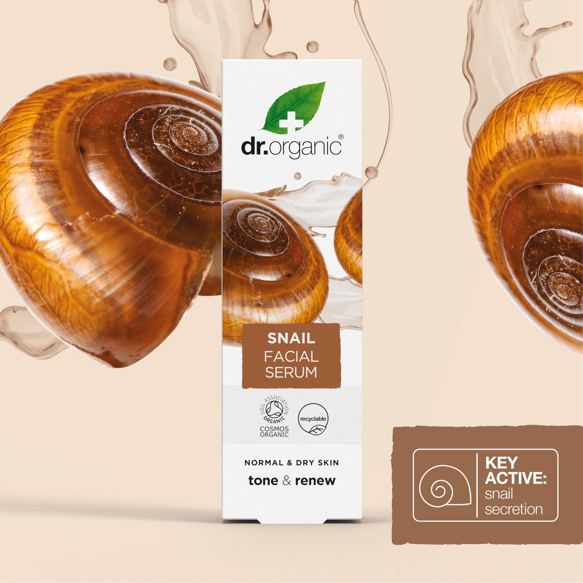 Dr. Organic Snail Gel Facial Serum | Hydrates and Restores Skin, Reduces Fine Lines, Natural, Certified Organic, Paraben & SLS-Free, 30 mL / 1 fl oz Dr. Organic buy supplements Au