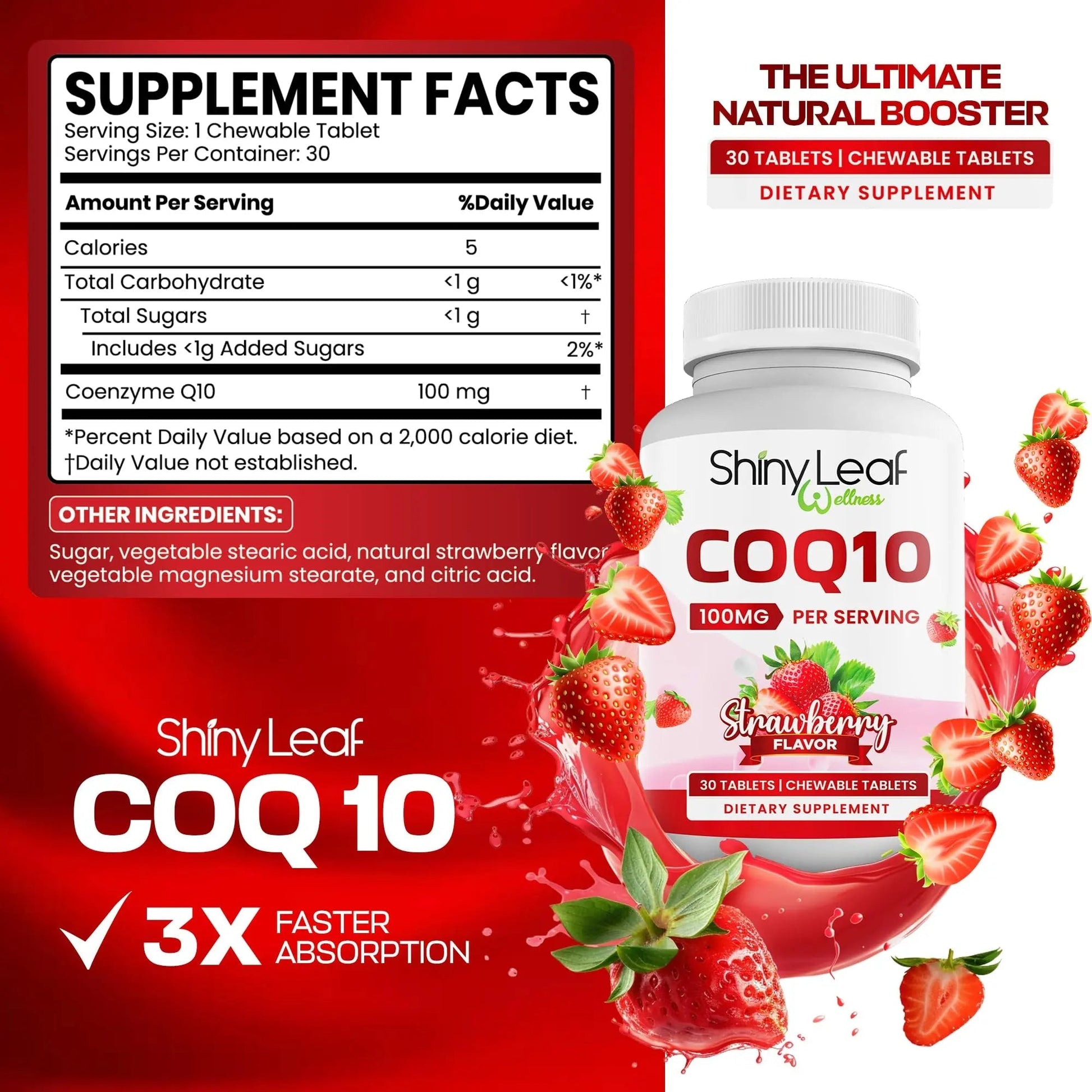 Bariatric Multivitamin Iron-Free One Capsule Per Day and CoQ10 100mg Supplement for Brain Health and Energy Management for Women and Men - 1 Month Supply Shiny LeafBuy Supplements Australia