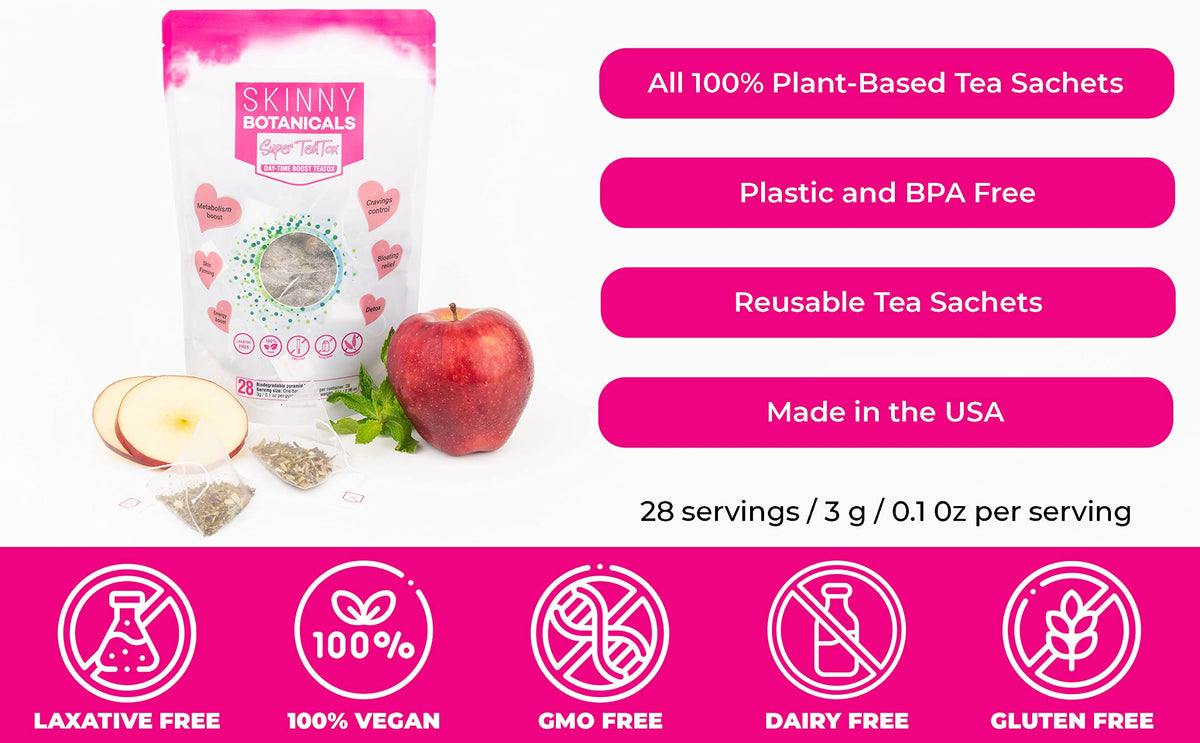 Skinny Botanicals Daytime Detox Tea for Body Cleanse All Natural - Laxative-Free, Supports Skinny BotanicalsBuy Supplements Australia