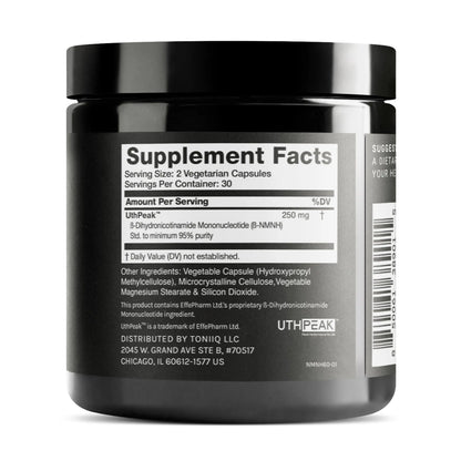 Toniiq NMNH Supplement – Clinically Studied UthPeak™ – 95% Highly Purified & Third-Party Tested for NAD+ & Healthy Aging Support ToniiqBuy Supplements Australia