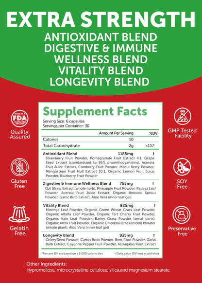 Lunakai USA Made Superfood Fruits & Veggies Supplement & Irish Sea Moss Bundle with 4 Blends, Black Seed Oil & Ashwagandha for Immune & Wellness Support Lunakai buy supplements Au