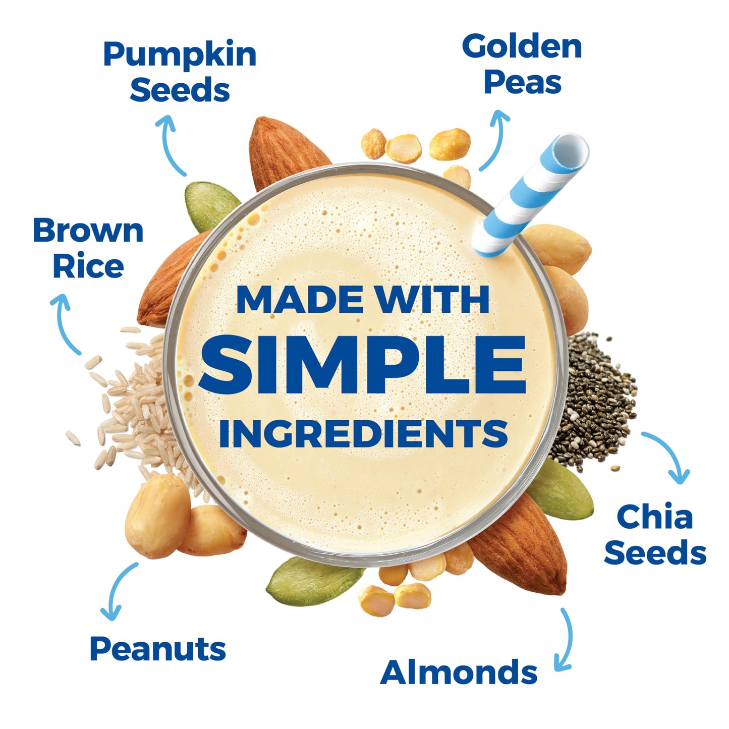 Orgain Organic Simple Vegan Protein Powder, Vanilla - 20g Plant Based Protein, Made with less Ingredients, No Artificial Sweeteners, Gluten Free, No Dairy or Lactose, 1.25 lb (Packaging May Vary)