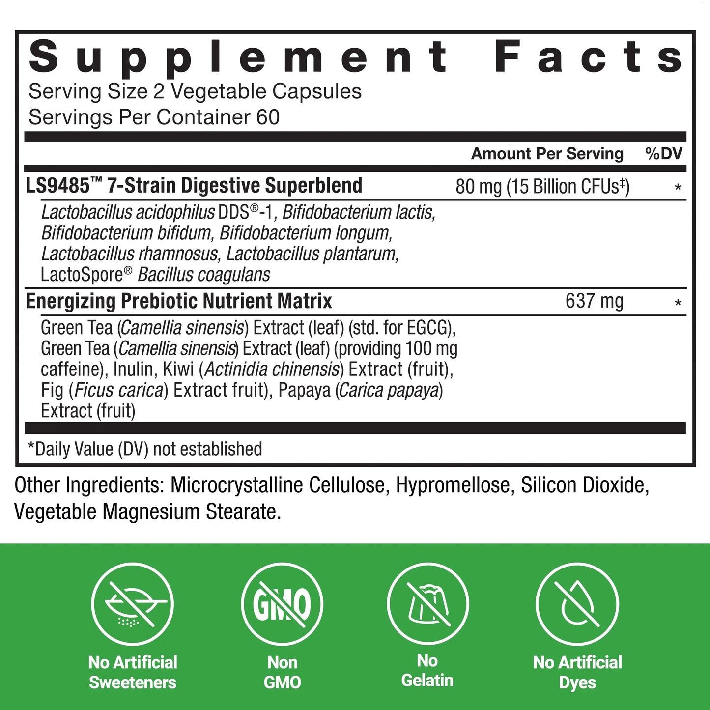 Force Factor ProbioSlim Extra Strength Probiotics for Women and Men with 30 Billion CFUs of Probiotics for Digestive Health, Bloating Relief, and Gut Health, with Prebiotic Fiber, 120 Capsules Force FactorBuy Supplements Australia