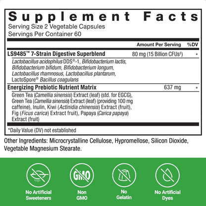 Force Factor ProbioSlim Extra Strength Probiotics for Women and Men with 30 Billion CFUs of Probiotics for Digestive Health, Bloating Relief, and Gut Health, with Prebiotic Fiber, 120 Capsules Force FactorBuy Supplements Australia
