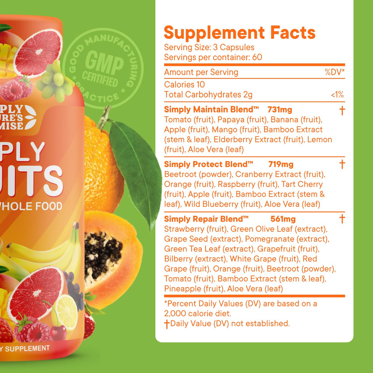 Simply Nature's Promise - Packed with Over 40 Different Fruits & Vegetables Simply Nature's PromiseBuy Supplements Australia