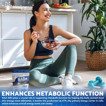 WELLNESS LABSRX NAD+ Supplement - Third-Party Tested NMNH Supplement Softgels, NAD Resveratrol 2500mg NAD Supplements for Anti-Aging, Longevity, and Cellular Health Support - Made in USA WELLNESS LABSRXBuy Supplements Australia