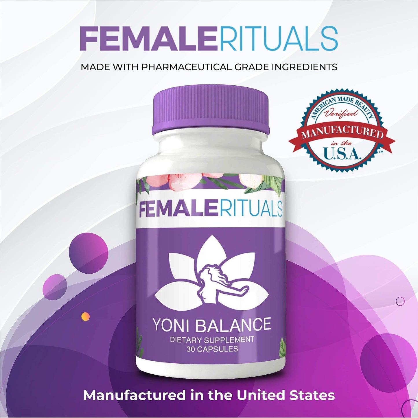 FEMALE RITUALS - Vaginal Moisturizer Boric Acid Suppositories for PH Balance - Bad Odors FEMALE RITUALSBuy Supplements Australia