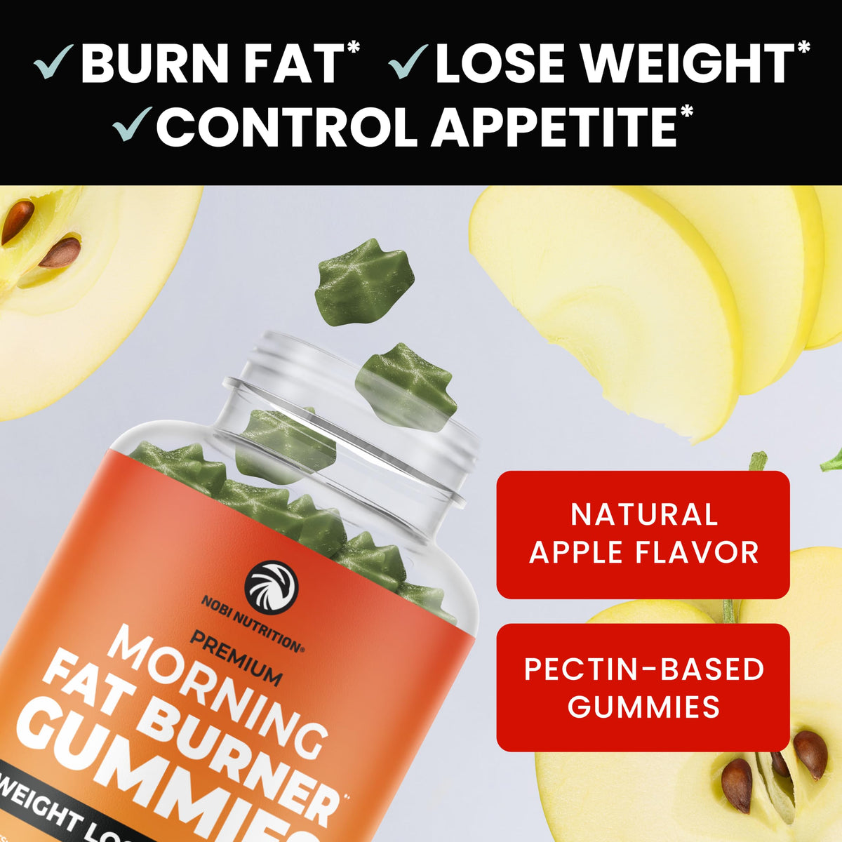 Morning Fat Burner Gummies for Weight Loss for Women & Men | Thermogenic Belly Nobi NutritionBuy Supplements Australia