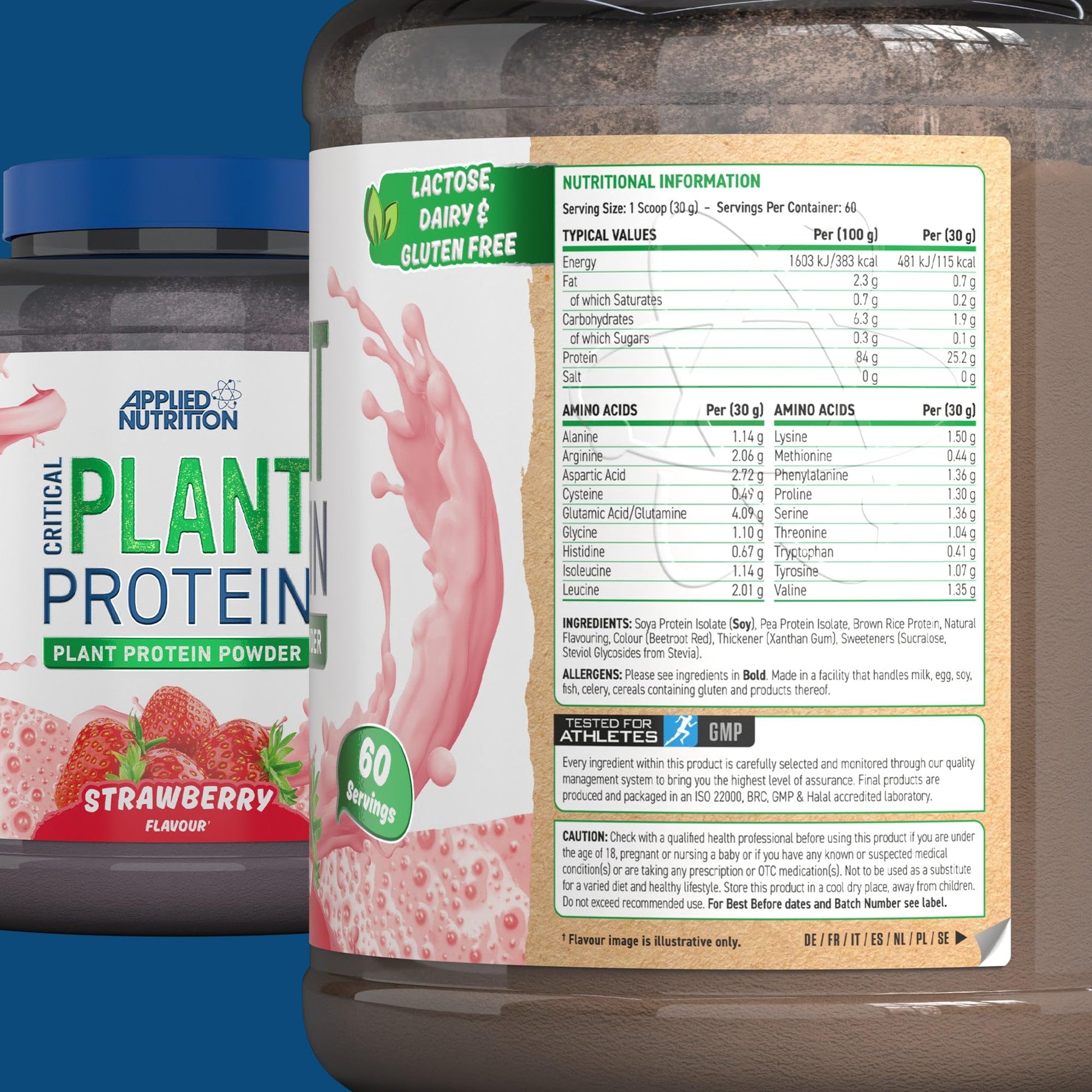 Applied Nutrition Plant Protein Powder – Critical Plant Vegan Protein Shake with SOYA Applied NutritionBuy Supplements Australia