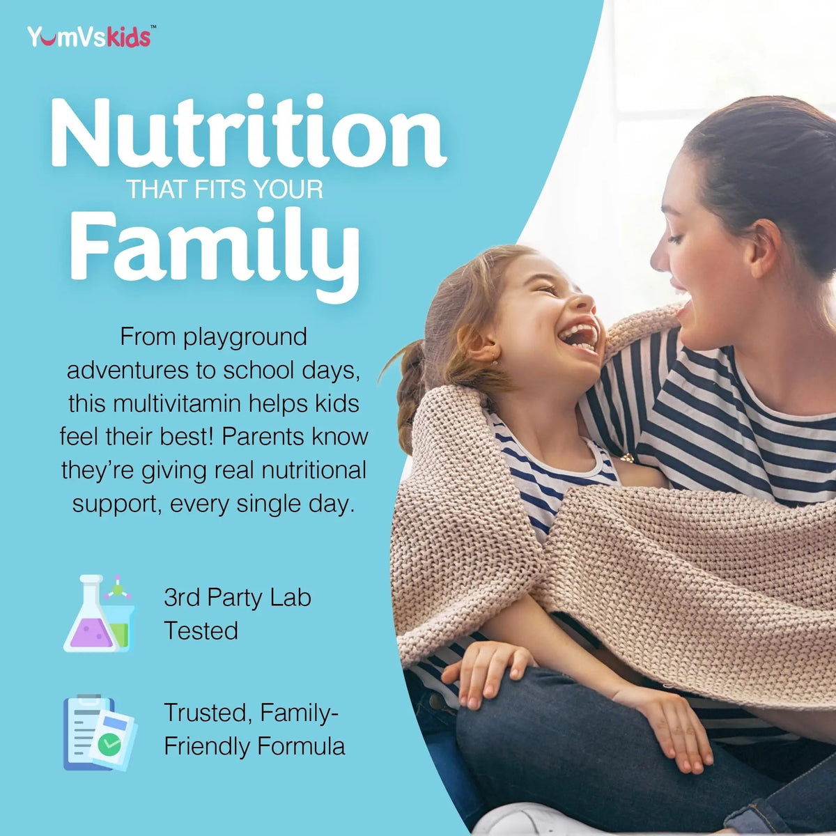 YumVs Kids Multivitamin with Iron & Minerals Chewable Tablets – Grape & Berry Flavor Vitamins for Toddlers & Children Age 2+ – Daily Multivitamin YUM-V'SBuy Supplements Australia