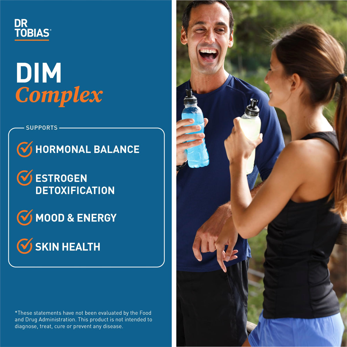 Dr. Tobias DIM Complex, Hormone Balance for Women & Men, DIM Supplement with BioPerine, Broccoli Extract & Calcium D-Glucarate Estrogen Detox Balance Complex, Non-GMO, Vegan, 60 Capsules Dr. TobiasBuy Supplements Australia