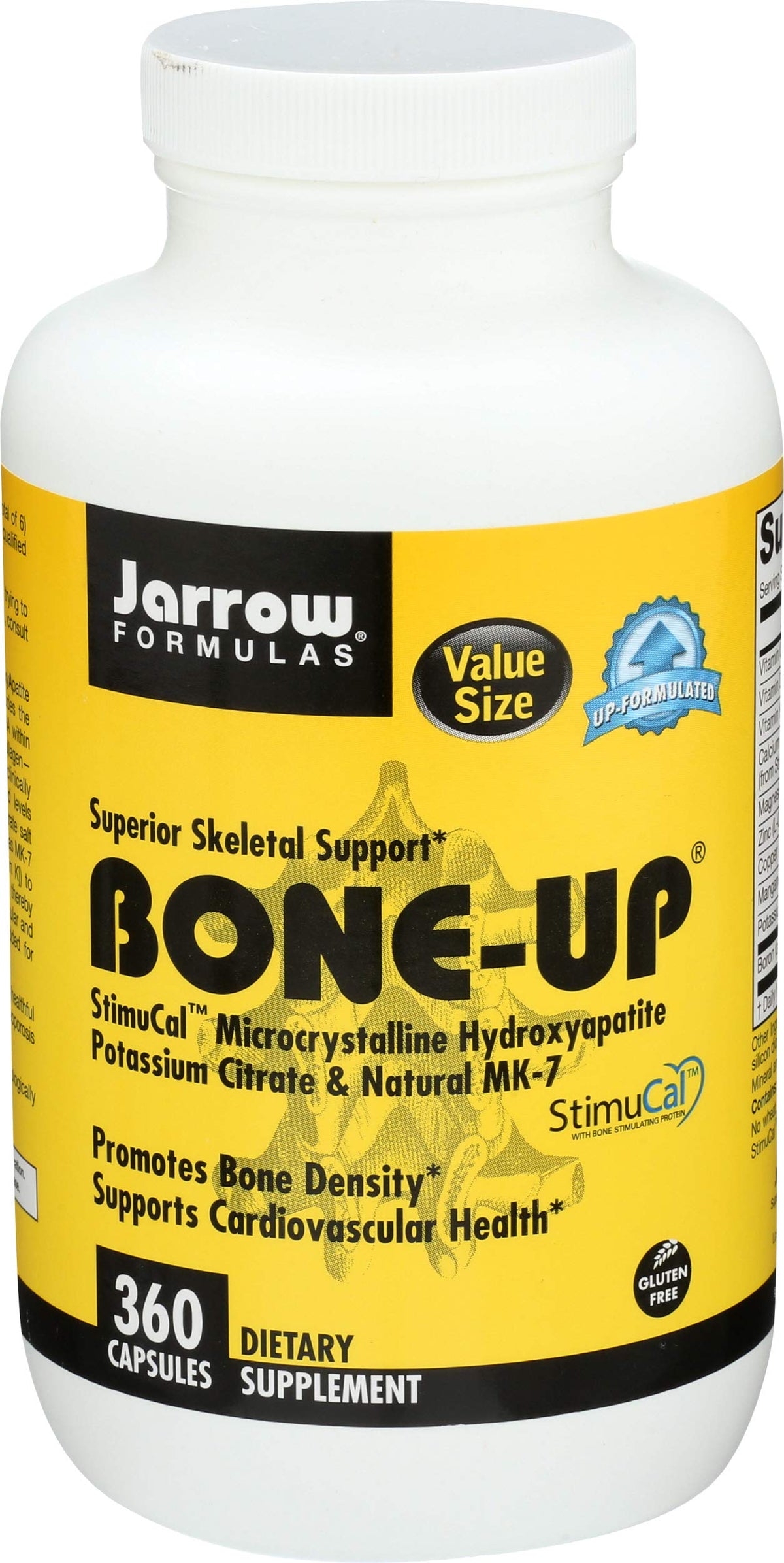 Jarrow Formulas BoneUp for Bone Density - Vitamin D3 and K2, Calcium Support, 360 Capsules, Promotes Skeletal Nutrition, Up to 60 Days Supply Jarrow FormulasBuy Supplements Australia