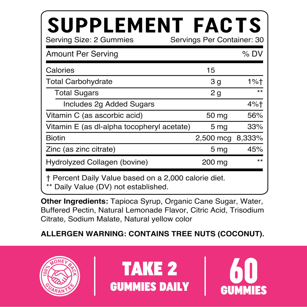 Collagen Gummies for Women | 200mg Hydrolyzed Collagen + 2500mcg Biotin, with Vitamin C, E & Zinc MAV NUTRITIONBuy Supplements Australia