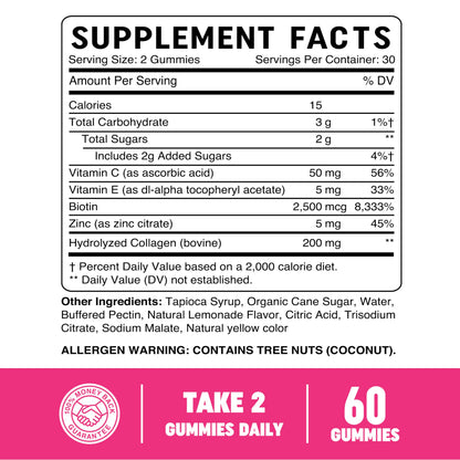 Collagen Gummies for Women | 200mg Hydrolyzed Collagen + 2500mcg Biotin, with Vitamin C, E & Zinc MAV NUTRITIONBuy Supplements Australia
