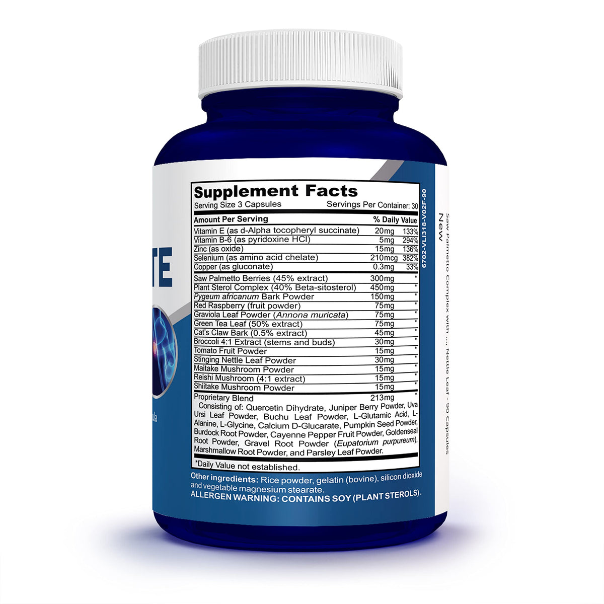 NusaPure Saw Prostate Palmetto Complex (Plant Sterol Complex, Nettle Root, Pygeum Bark, Graviola) - 90 Capsules NusaPureBuy Supplements Australia