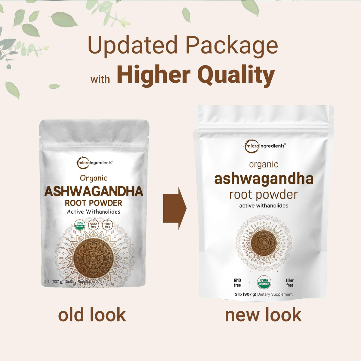 Micro Ingredients Organic Ashwagandha Root Powder | 2 Pound, No Filler, No Additives, Highly Purified | Active Withanolides, Adaptogenic Ayurvedic Herbal Supplements, Gluten Free, India Origin Micro IngredientsBuy Supplements Australia