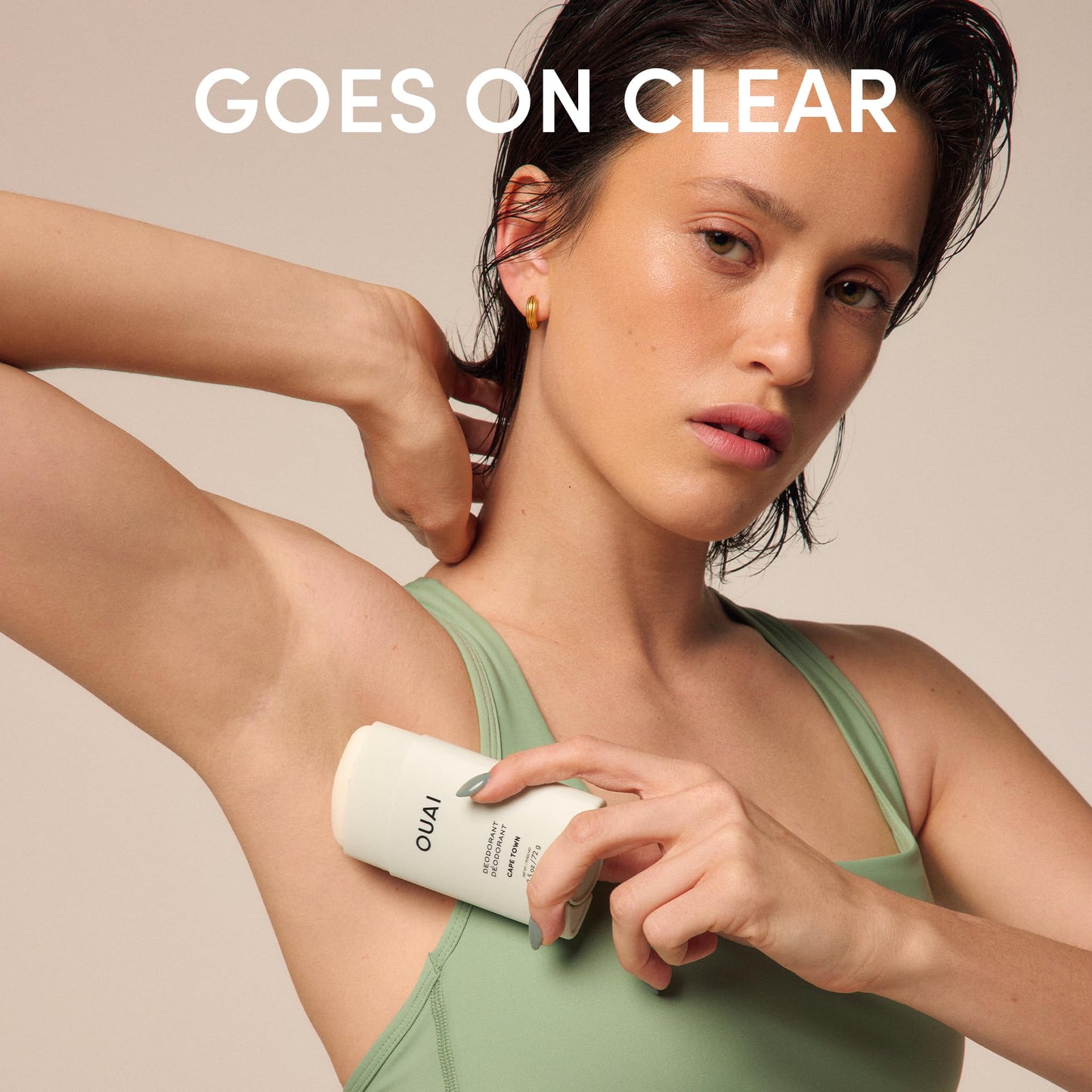 OUAI Aluminum Free Deodorant - Women's Deodorant with 24-Hour Odor Control & Invisible Application - Enriched with Notes of Wet Grass, Ginger, Basil & Green Fig - Cape Town (2.5 oz) OUAIBuy Supplements Australia