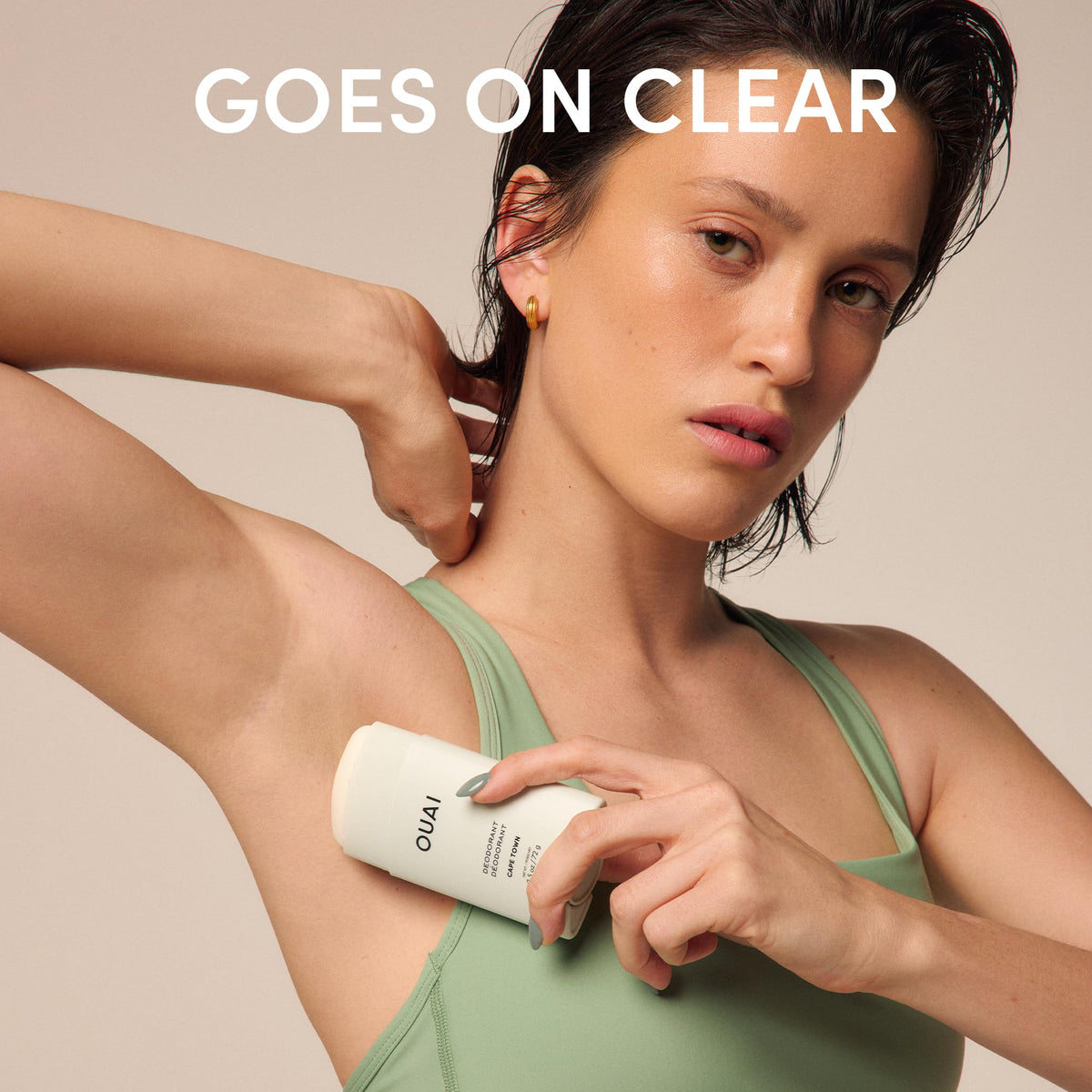 OUAI Aluminum Free Deodorant - Women's Deodorant with 24-Hour Odor Control & Invisible Application - Enriched with Notes of Wet Grass, Ginger, Basil & Green Fig - Cape Town (2.5 oz) OUAIBuy Supplements Australia