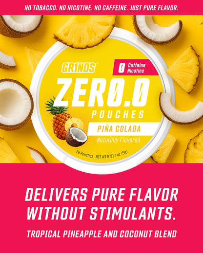 GRINDS Pouches Performance Sampler Pack - Includes Watermelon Energy, Caffeine-Free Piña Colada and Blue Raspberry Nootropic Pouches - Sugar-Free - Zero Calories GRINDSBuy Supplements Australia