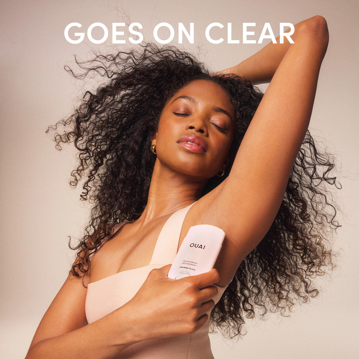 OUAI Aluminum Free Deodorant - Women's Deodorant with 24-Hour Odor Control & Invisible Application - Enriched with Notes of Rose, Berry, Lychee & Pink Peppercorn - Melrose Place (2.5 oz) OUAIBuy Supplements Australia