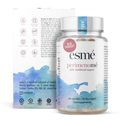 Esme Menopause Supplements Perimenopause Supplements 1 Month Supply - Daily Support for The Early Stage of Menopause – 60 Capsules - Includes Ashwagandha, Vitamins and Red Clover EsmeBuy Supplements Australia