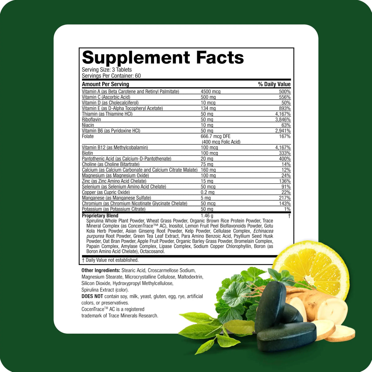 Life's Fortune Multivitamin & Mineral Supplement, Daily Natural Energy Source for Men & Women, with Superfood Greens Life's FortuneBuy Supplements Australia