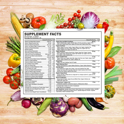 Wholesome Wellness Whole Food Multivitamin for Women - Natural Multi Vitamins, Minerals, Organic Extracts - 120 Tablets Wholesome WellnessBuy Supplements Australia