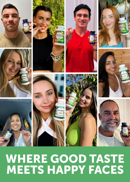 Lunakai USA Made Superfood Fruits & Veggies Supplement & Irish Sea Moss Bundle with 4 Blends, Black Seed Oil & Ashwagandha for Immune & Wellness Support Lunakai buy supplements Au