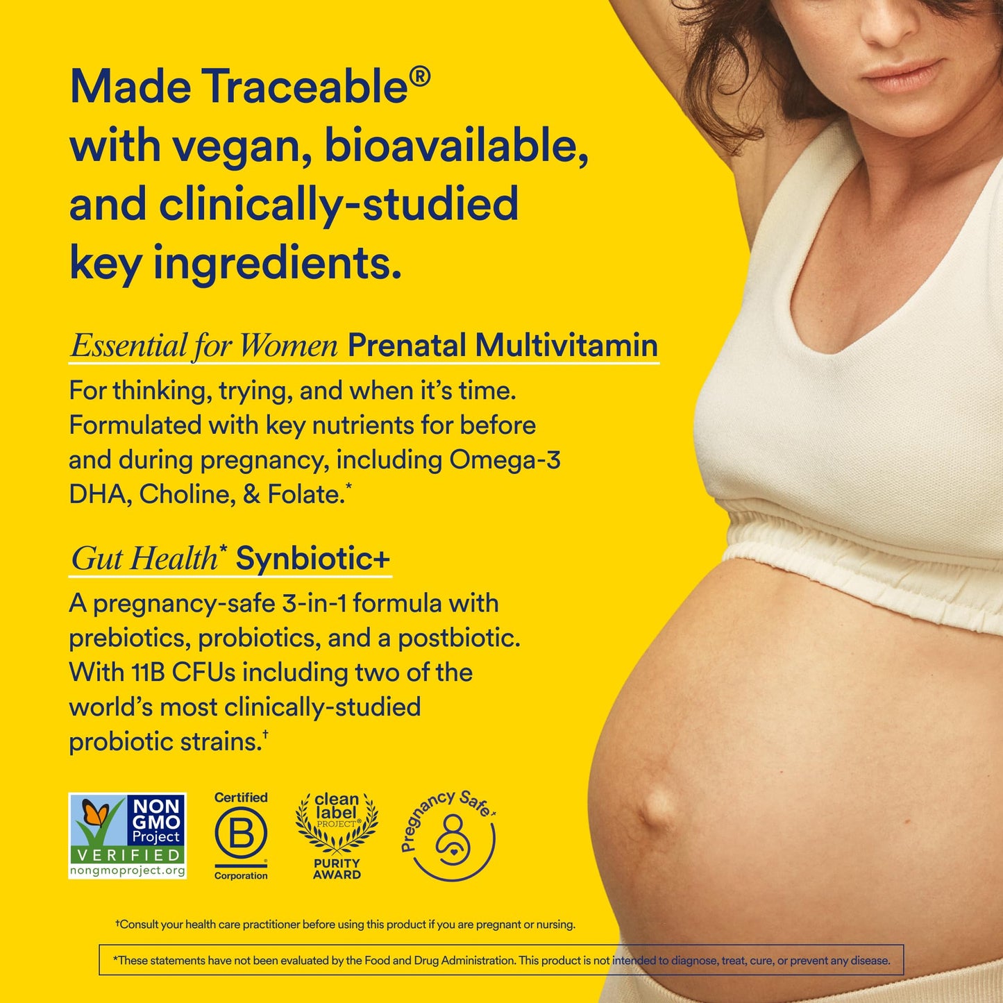 Ritual Prenatal Multivitamin and Gut Duo Supplements with Prenatal Vitamins and Synbiotic+: 3-in-1 Probiotic, Prebiotic, Postbiotic, Supports Pregnancy, and Gut Health, 30 Day Supply RitualBuy Supplements Australia