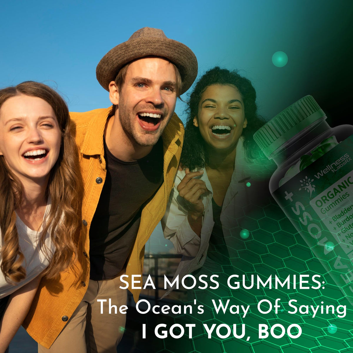 WELLNESS LABSRX Sea Moss Gummies, 3200mg Organic Seamoss, Irish Sea Moss WELLNESS LABSRXBuy Supplements Australia