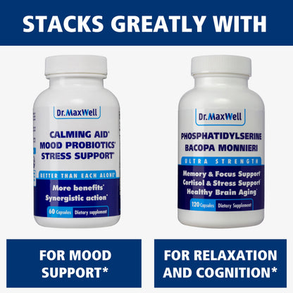 Dr. Maxwell Cortisol Manager Supplement, Supports Relaxation, Mood & Sleep in Times of Occasional Stress, Ashwagandha Rhodiola Adaptogens, Helps Maintain Normal Cortisol Levels, 120 Capsules Dr. MaxwellBuy Supplements Australia