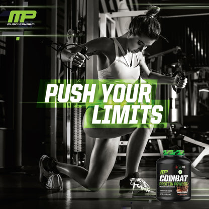MusclePharm Combat Protein Powder, Chocolate Milk - 4 lb - Gluten Free - 52 Servings Muscle PharmBuy Supplements Australia