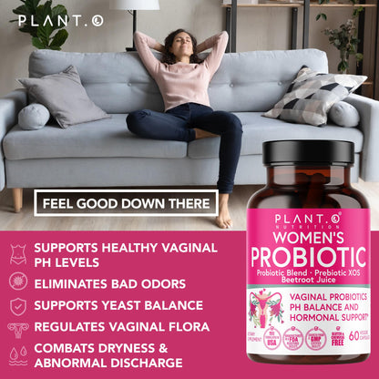 PLANT.O NUTRITION Vaginal Probiotics for Women with 4 Lactobacillus Strains Probiotic & Prebiotic Blend PLANT.O NUTRITIONBuy Supplements Australia