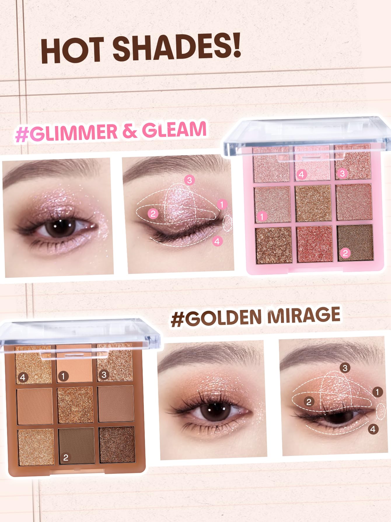SHEGLAM Eyeshadow Palette 9-Color Ultra-pigmented Shimmer & Matte Shades, Vegan & Cruelty-free-Coffee Shop SHEGLAMBuy Supplements Australia