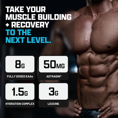 Nutrex Research EAA Hydration | EAAs + BCAA Powder | Muscle Recovery, Strength, Muscle Building, Endurance | 8G Essential Amino Acids + Electrolytes | Blueberry Lemonade 30 Servings Nutrex Research buy supplements Au