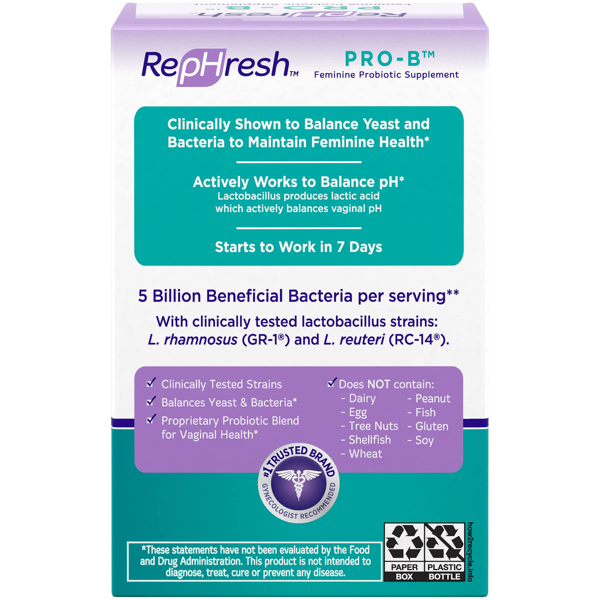 RepHresh Pro-B Probiotic Feminine Supplement My StoreBuy Supplements Australia