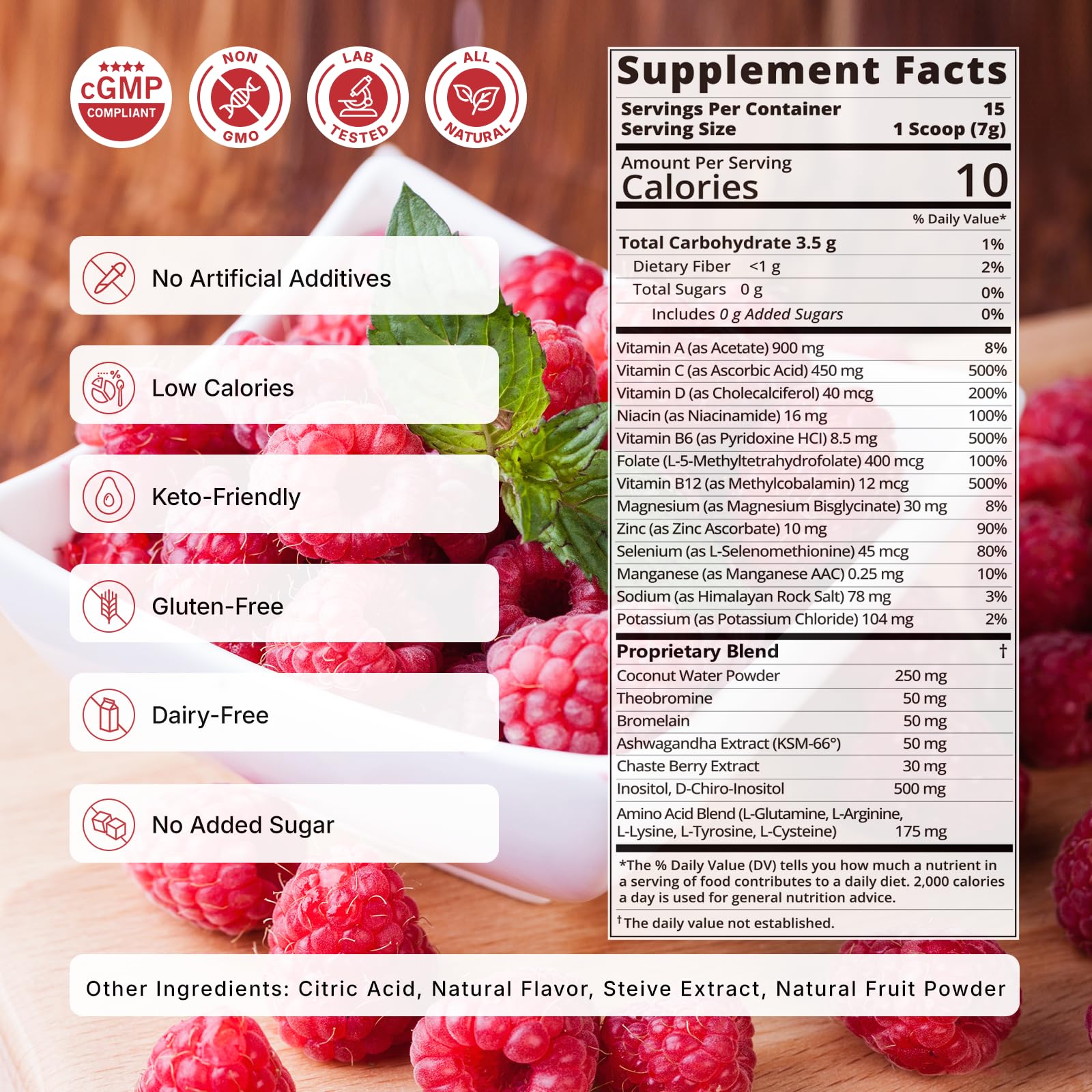 Veltracha Hormone Balance for Women, Myo & D-Chiro Inositol Powder with Folate & Amino Acid & Ashwagandha - Ovarian Support, Mood Regulation & PMS Relief, Raspberry Lemon, 15 Servings VeltrachaBuy Supplements Australia