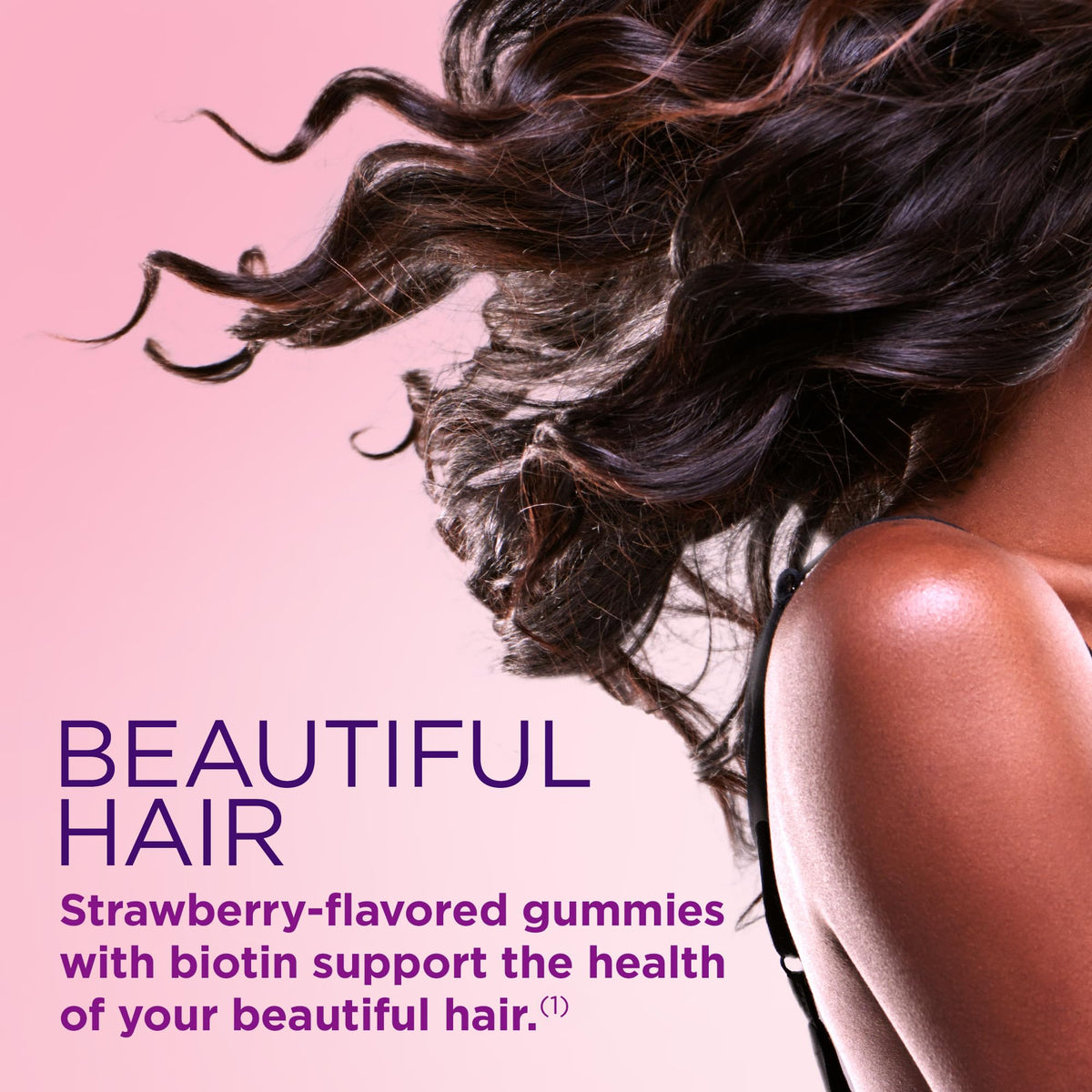 Nature's Bounty Optimal Solutions Hair, Skin and Nails Gummies with Biotin, 2500 mcg, Strawberry Flavored, 200 Count, 100 Total Servings Nature's BountyBuy Supplements Australia