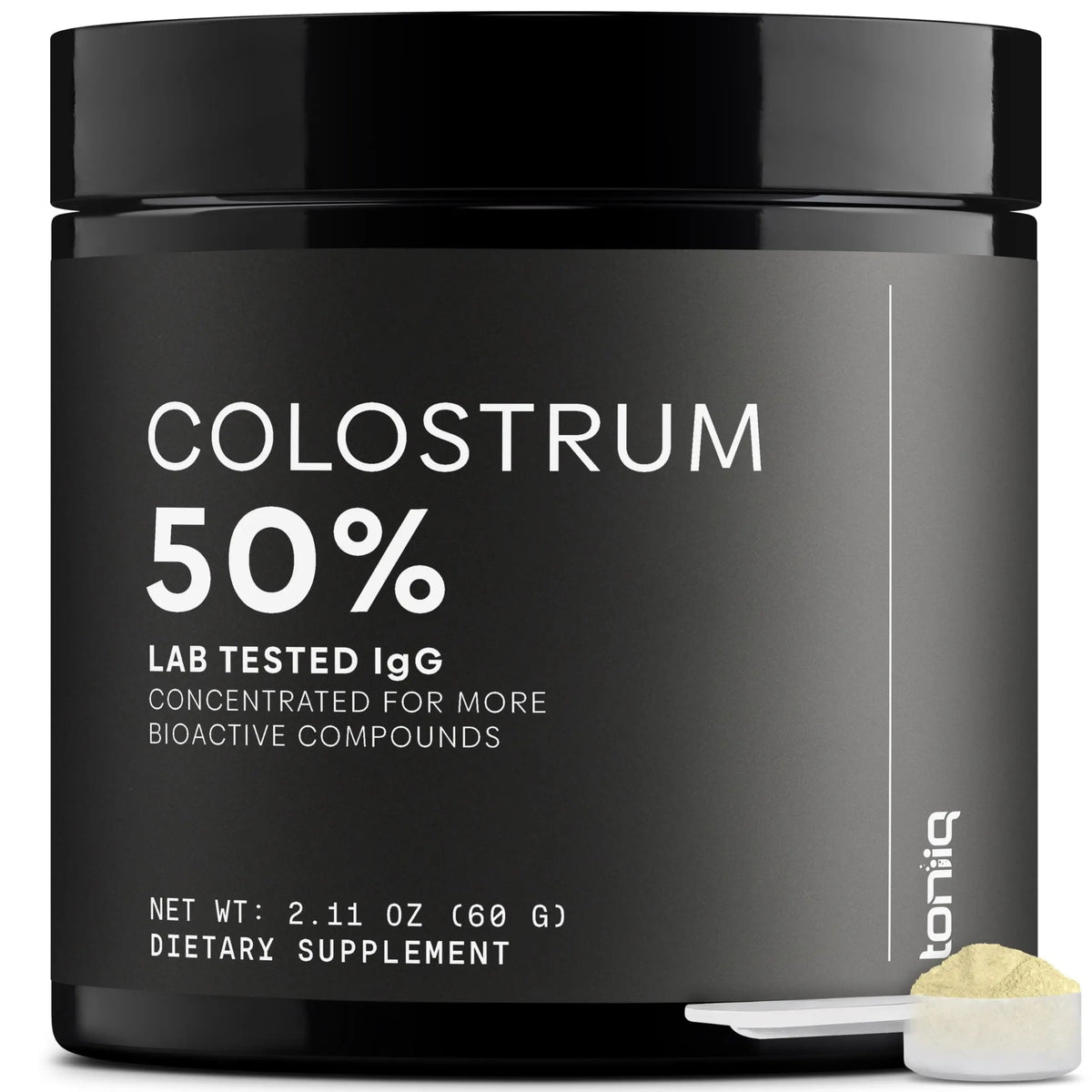 Ultra High Strength Bovine Colostrum Powder - 50% IgG - 2,000mg per Serving - Third Party Tested for Potency - Supports Immune, Gut, and Skin Health - 30 Servings -Premium Bovine Colostrum Supplement Toniiq buy supplements Au