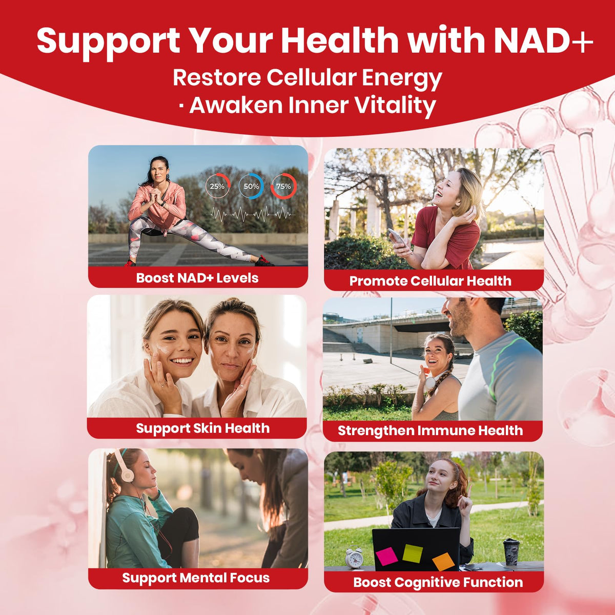 Arofum NAD+ Liquid Supplement 1000mg | 850mg Nicotinamide Riboside with Resveratrol, Quercetin, CoQ10 & Biotin | Cellular Energy, DNA Repair, Healthy Aging | NAD Supplements for Women & Men 30 Packets ArofumBuy Supplements Australia