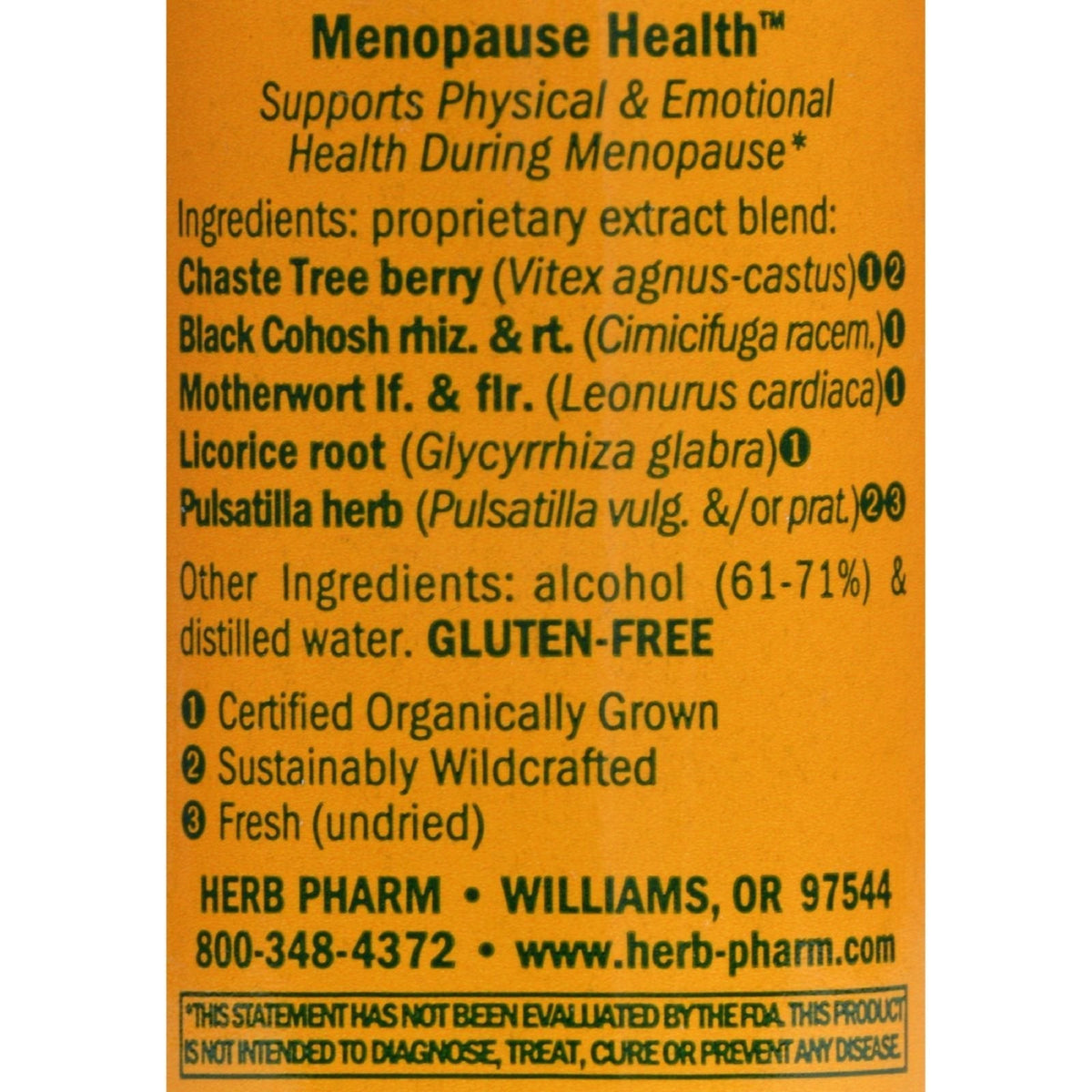 Herb Pharm Menopause Health Liquid Herbal Formula for Physical and Emotional Support - 1 Ounce Herb PharmBuy Supplements Australia