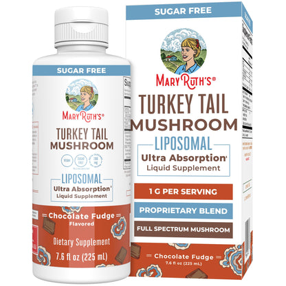 MaryRuth Organics Turkey Tail Mushroom Supplement | Ultra Absorption Liposomal | Full Spectrum | 200mg Beta-Glucans Per Serving | Vegan | 7.6 oz | 15 Servings MARYRUTH'SBuy Supplements Australia