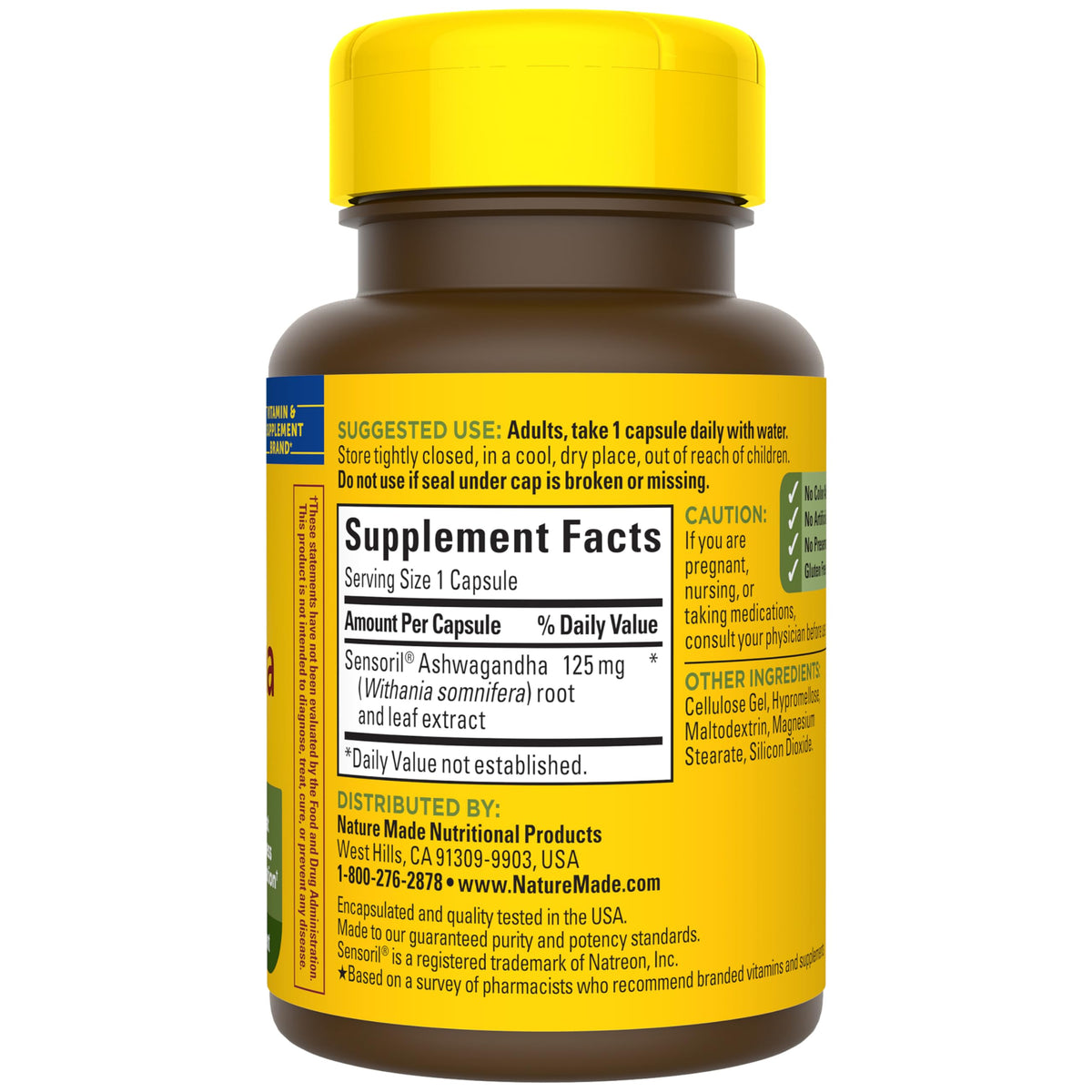 Nature Made Ashwagandha Capsules 125mg for Stress Support, Ashwagandha Supplements, 60 Capsules, 60 Day Supply Nature MadeBuy Supplements Australia