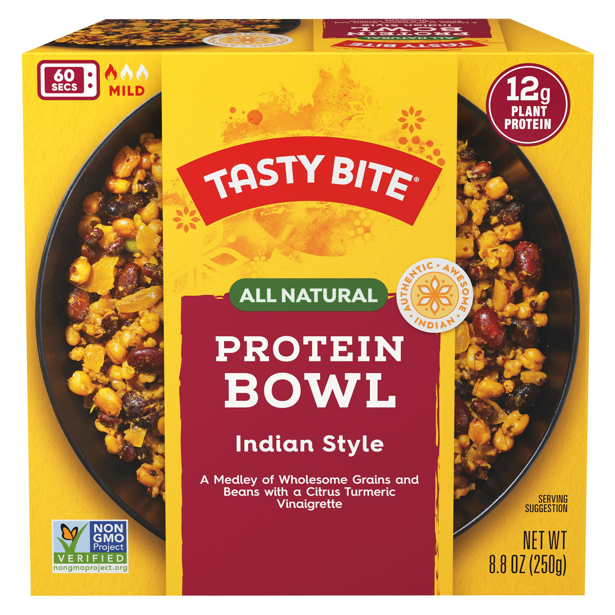TASTY BITE Indian Protein Bowl, 8.8 Ounce, Pack of 6, Ready to Eat, Microwaveable TASTY BITEBuy Supplements Australia