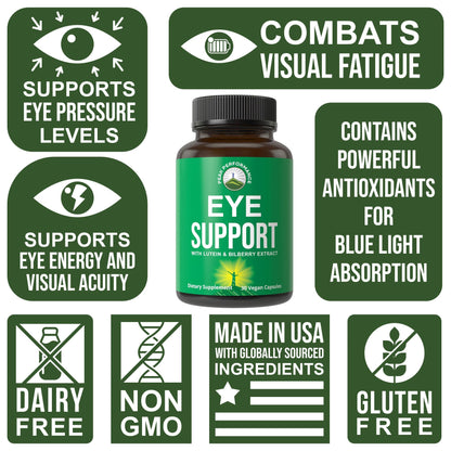 Peak Performance Eye Vitamins - Macular Support Supplement with Lutein, Zeaxanthin, Astaxanthin, Carotenoids, Bilberry Extract. Capsules for Aging Eyes, Computer, Smartphone Users. Avoid Degeneration Peak PerformanceBuy Supplements Australia